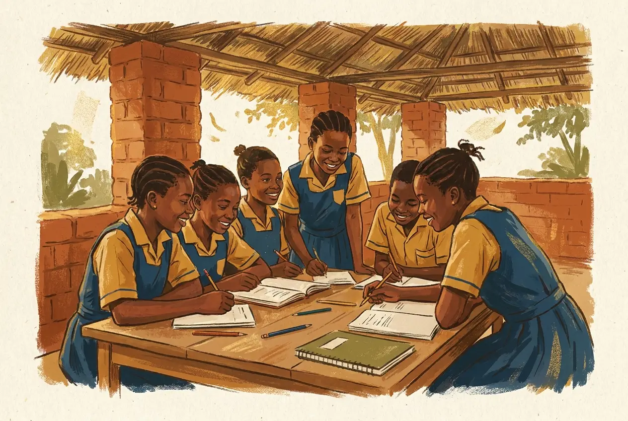 Adolescents participating in a reproductive health and advocacy session
